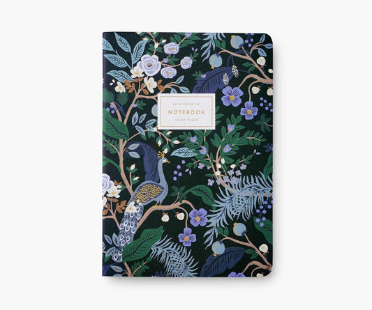 Rifle Paper Co - Set of 3 Notebooks - Peacock - Findlay Rowe Designs