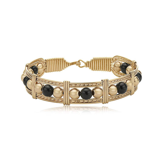 Ronaldo - Dream in Color Bracelet - Black Onyx - Size 7 - Findlay Rowe Designs