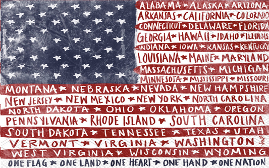 Cutting Board - One Flag One Nation - Findlay Rowe Designs