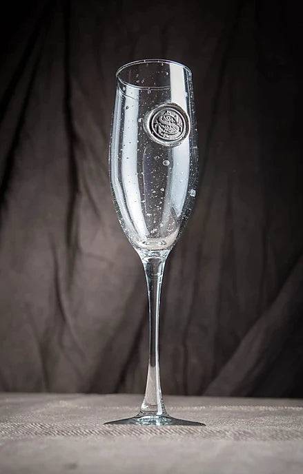 Southern Jubilee "Initial" Medallion Champagne Flute - Findlay Rowe Designs