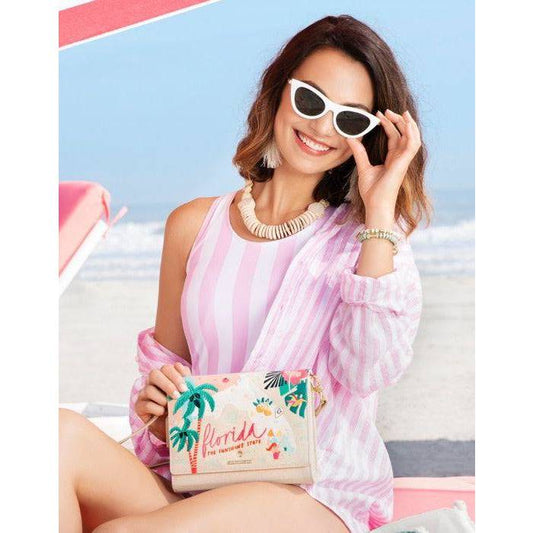 Spartina - Florida Embroidered Convertible Crossbody - Findlay Rowe Designs