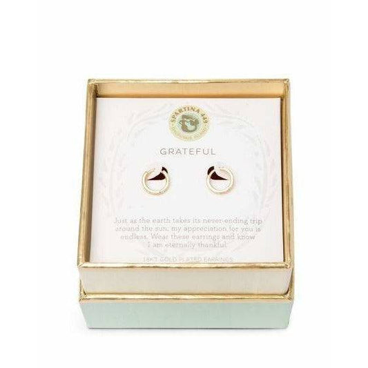 SPARTINA - SEA LA VIE GRATEFUL HOOP EARRINGS - Findlay Rowe Designs