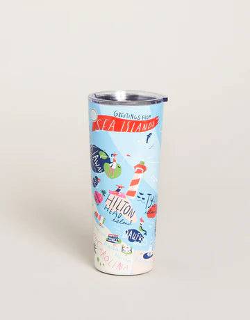 SPARTINA- STAINLESS STEEL DRINK TUMBLER SEA ISLANDS - Findlay Rowe Designs
