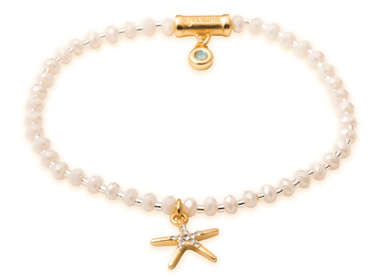 Spartina - Bracelet - Twinkle Stretch Bracelet Cream/Starfish - Findlay Rowe Designs