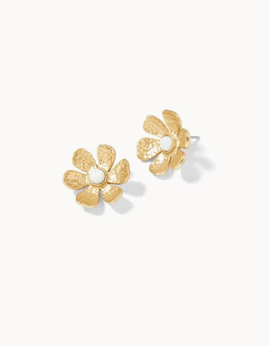 Spartina - Earrings - Garden Flower Stud Earrings Gold - Findlay Rowe Designs
