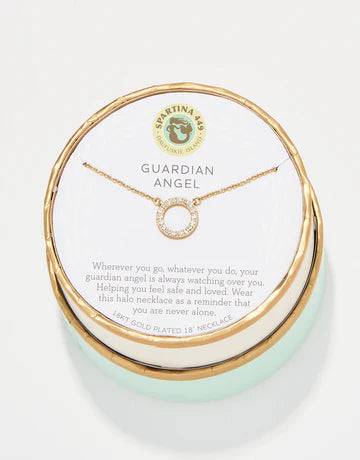 SPARTINA- Sea La Vie Necklace Guardian Angel/Halo GOLD - Findlay Rowe Designs