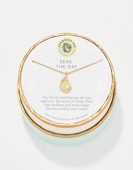Spartina - Sea La Vie Necklace Seas the Day/Oyster - Findlay Rowe Designs