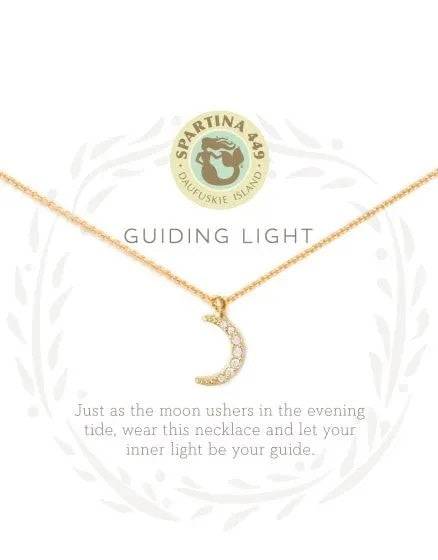Spartina - Sea La Vie - Necklace 18" Guiding Light - Crescent Moon - Findlay Rowe Designs