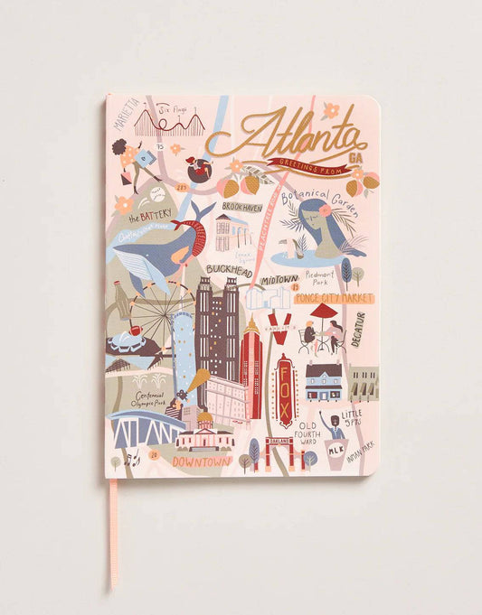 Spartina - Greetings from Atlanta Ruled Notebook 5x7 - Findlay Rowe Designs