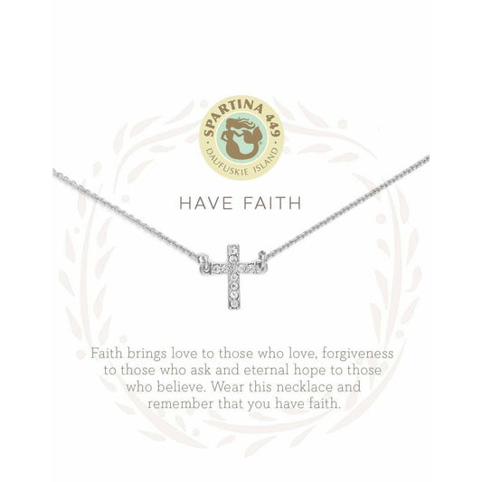 Spartina - Sea La Vie Necklace - Have Faith - Silver - Findlay Rowe Designs