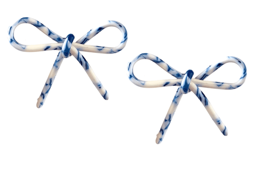 St. Armands - Blue and White Bows - Findlay Rowe Designs