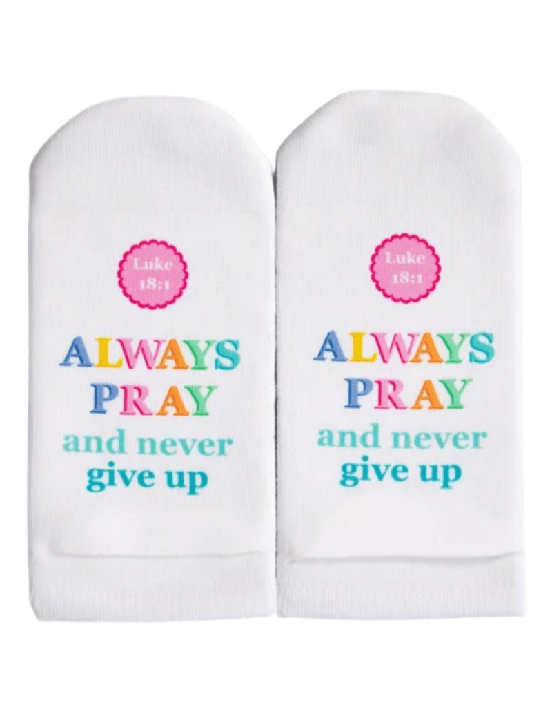 Always Pray Socks (Luke 18:1) - Findlay Rowe Designs