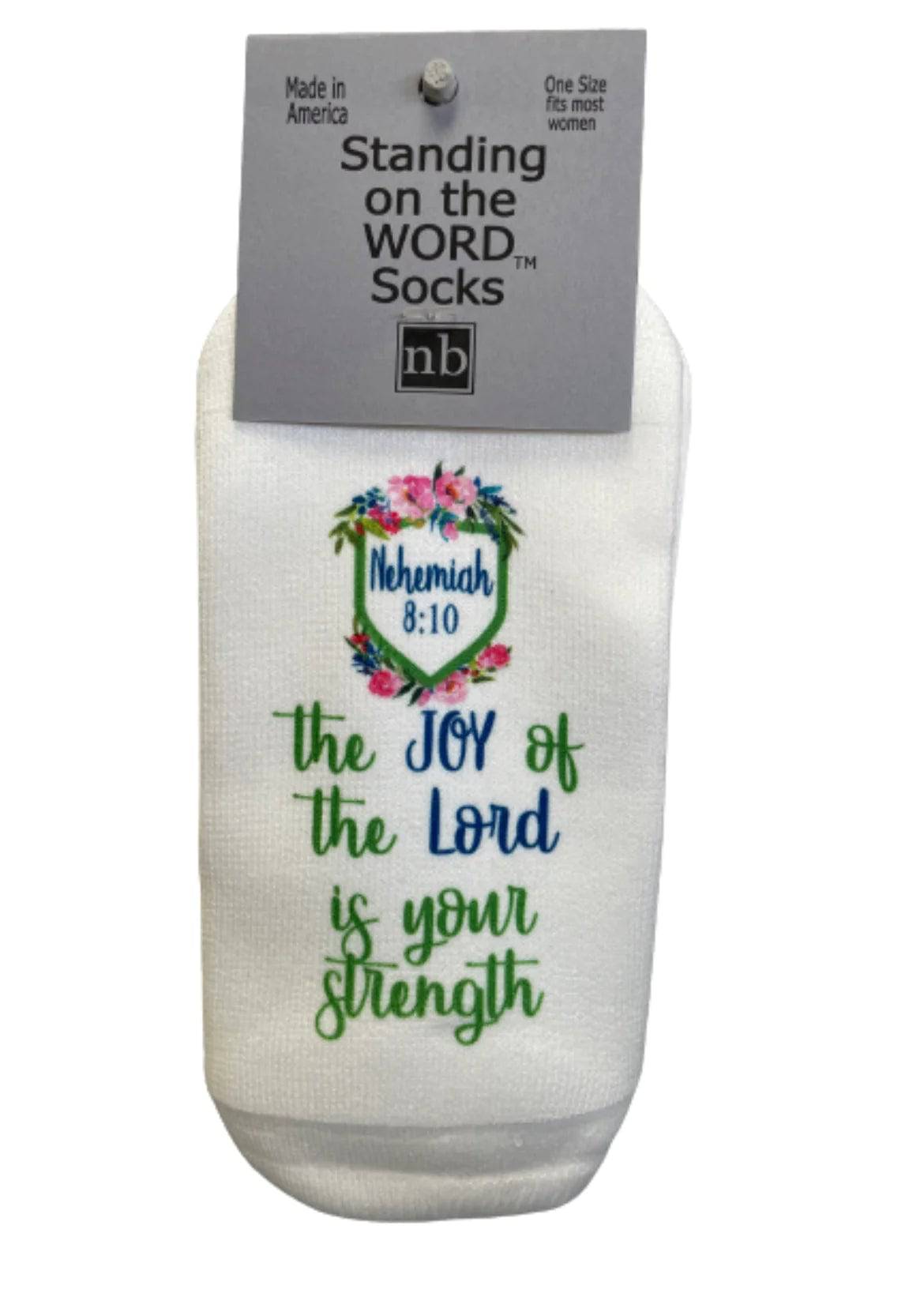 Joy of the Lord Socks Neh 8:10 - Findlay Rowe Designs