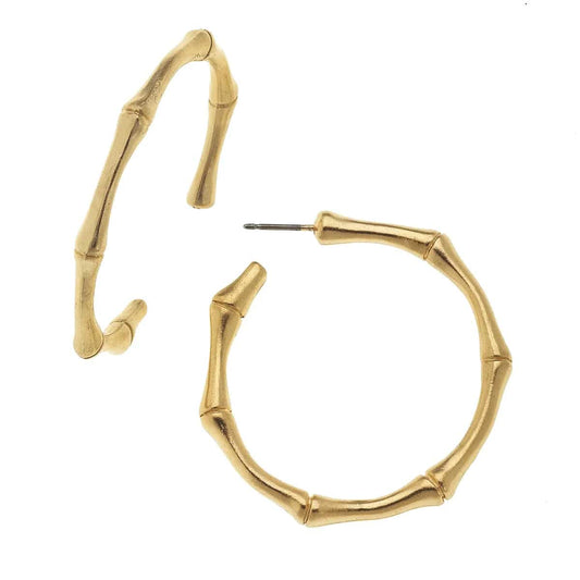 SUSAN SHAW - BAMBOO HOOP - GOLD - Findlay Rowe Designs