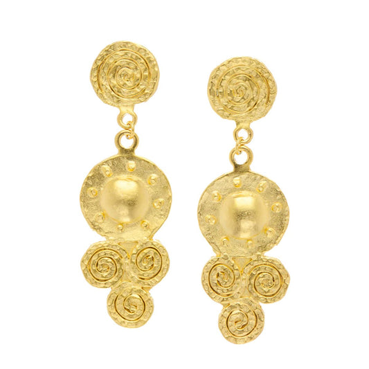 Susan Shaw - Sardinia Drop Earrings - Findlay Rowe Designs