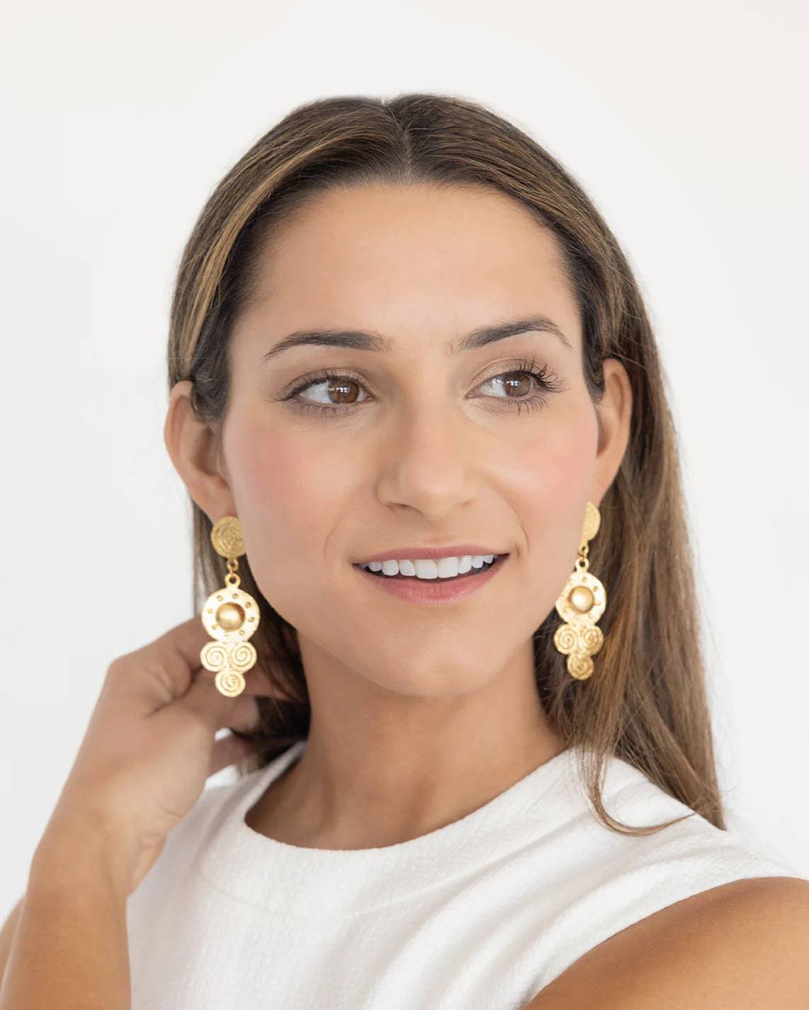 Susan Shaw - Sardinia Drop Earrings - Findlay Rowe Designs