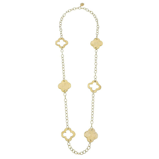 Susan Shaw - Gold Clover Chain Necklace - Findlay Rowe Designs