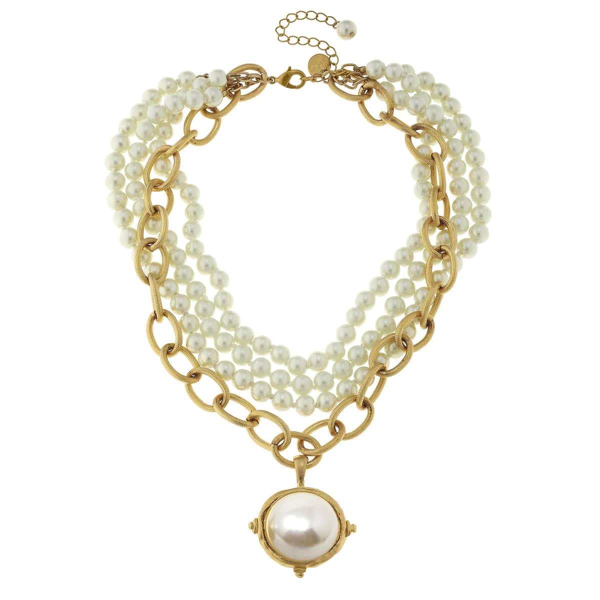 Susan Shaw - Necklace - Pearl Cab Multi-Strand Pearl - Findlay Rowe Designs