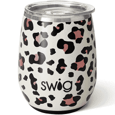 Swig - 14oz Stemless Wine Cup - LUXE LEOPARD - Findlay Rowe Designs