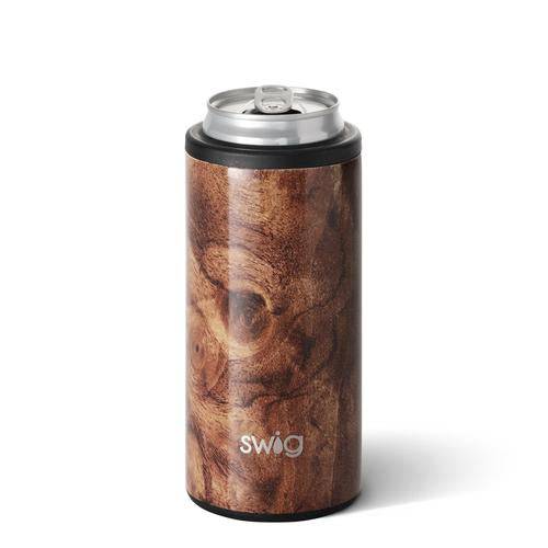 Swig - 12oz Skinny Can Cooler - Black Walnut - Findlay Rowe Designs