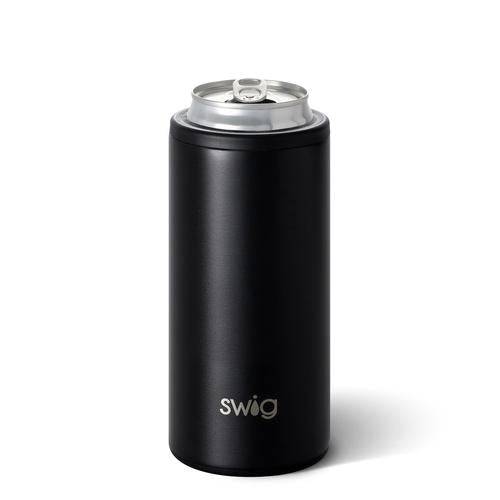 Swig - Skinny Can Cooler 12oz  - Matte Black - Findlay Rowe Designs