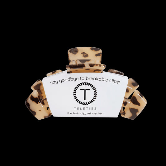 Teleties - Medium Hair Clip - Blonde Tortoise - Findlay Rowe Designs