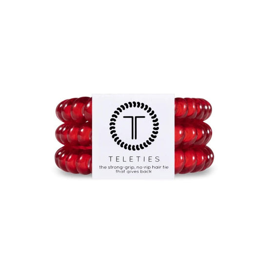 Teleties - Large Hair Ties - Scarlet Red - Findlay Rowe Designs