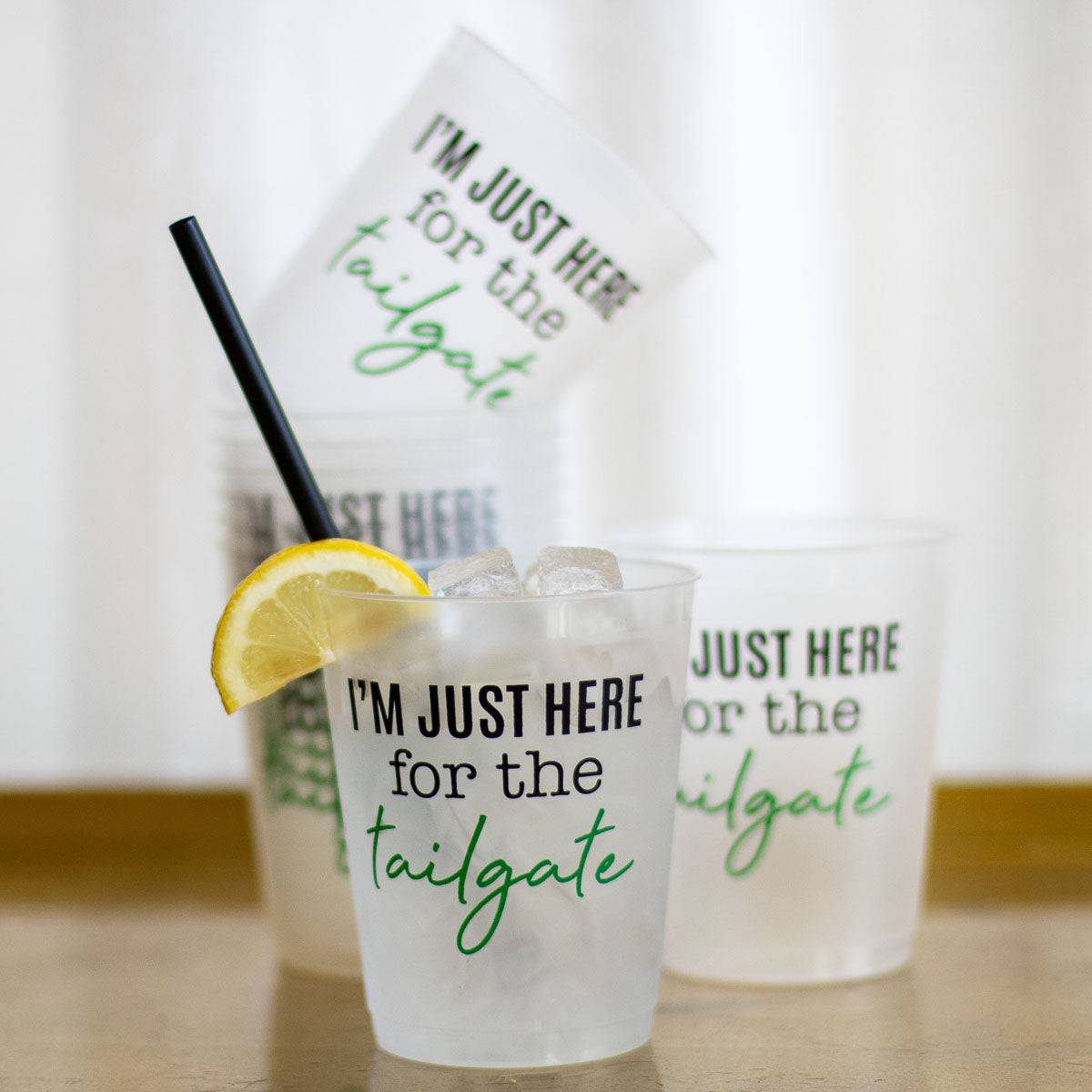 I'm Just Here For The Tailgate Party Cups - Findlay Rowe Designs