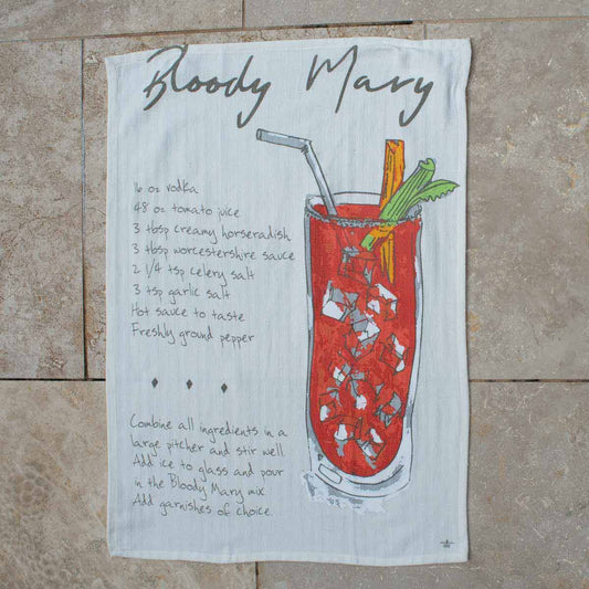 Towel - Bloody Mary Recipe - Findlay Rowe Designs