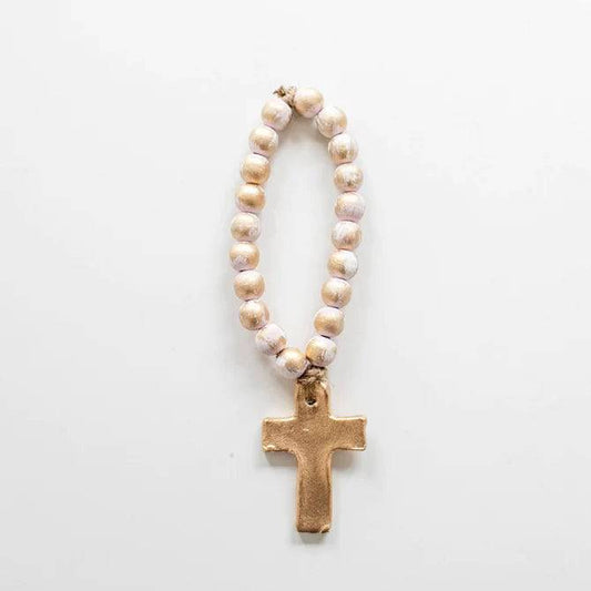 Blessing Beads - Bitty Cross - Pink - Findlay Rowe Designs