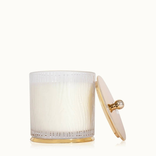 Frasier Fir Large Gilded Frosted Wood Grain Candle - Findlay Rowe Designs