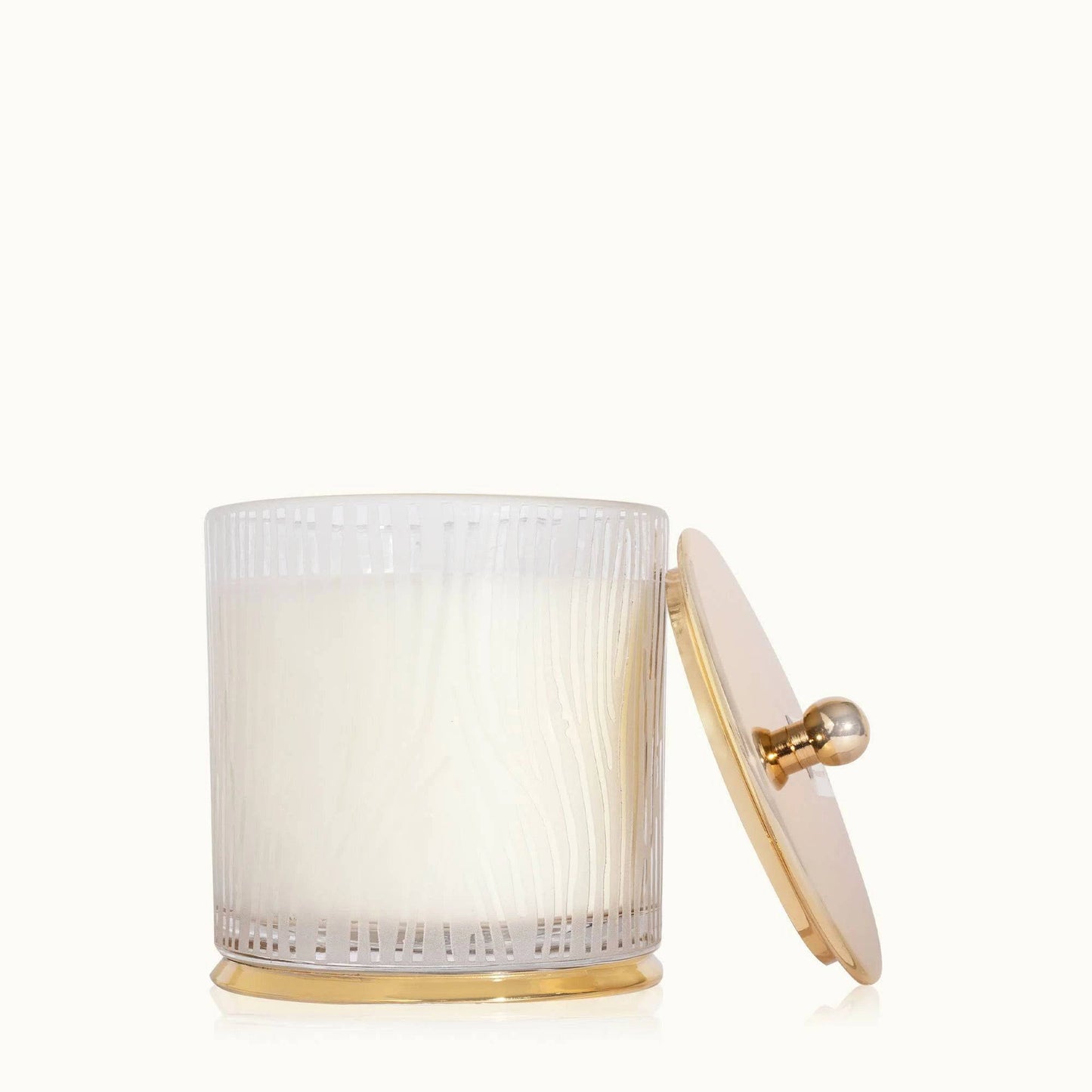 Frasier Fir Large Gilded Frosted Wood Grain Candle - Findlay Rowe Designs
