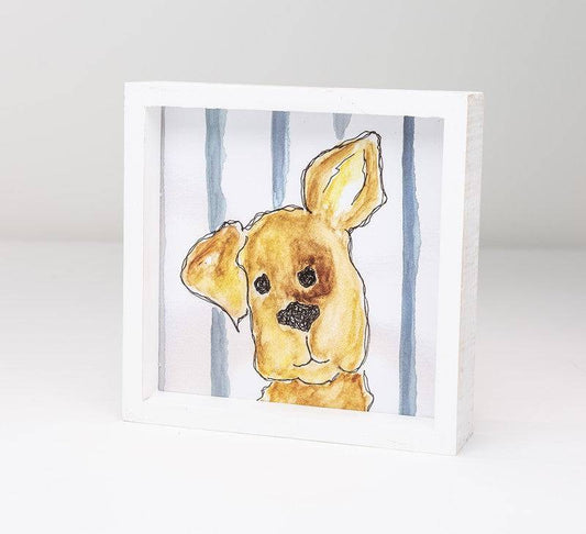 6X6 Block Sign - Puppy - Findlay Rowe Designs