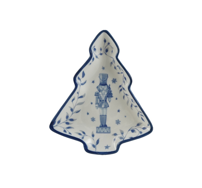 Trinket Dish - Nutcracker Theme - Blue White - Findlay Rowe Designs