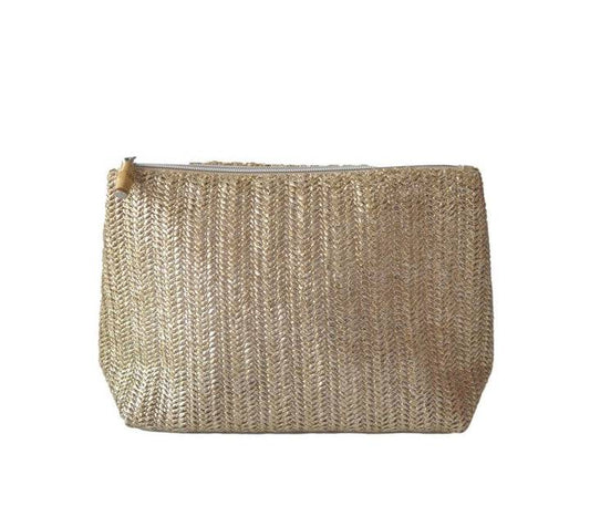 Trvl Design - Straw Clutch - Metallic Gold - Findlay Rowe Designs