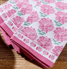 Napkins - Pink Hydrangea Cloth - Set of 4