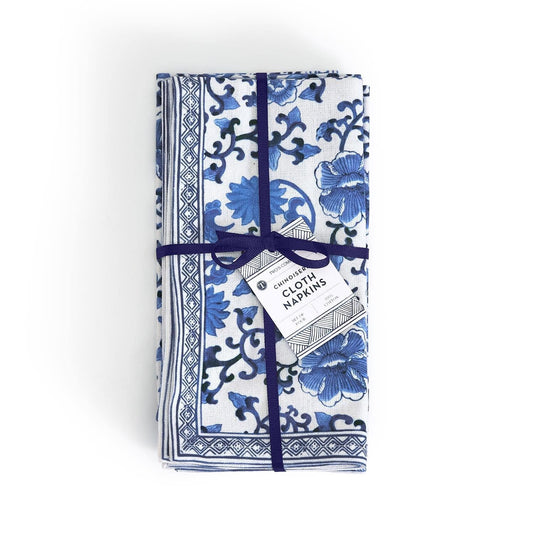 Cloth Napkins - Chinoiserie S/4 - Findlay Rowe Designs