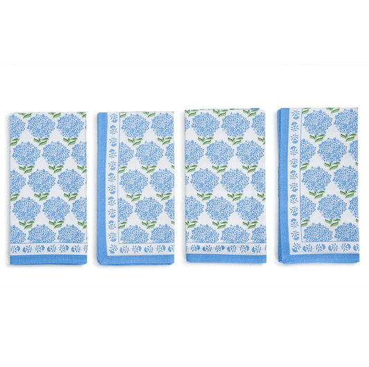 HYDRANGEA NAPKINS SET4 - Findlay Rowe Designs