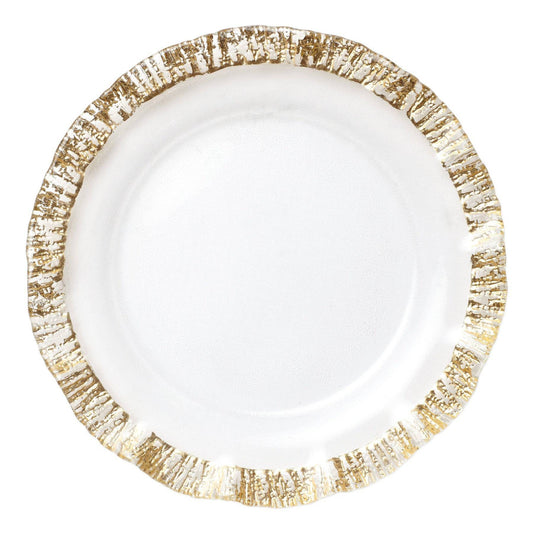 Vietri - Rufolo Glass Gold Service Plate/Charger - Findlay Rowe Designs