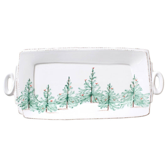 VIETRI LASTRA HOLIDAY HANDLED RECTANGULAR PLATTER - Findlay Rowe Designs