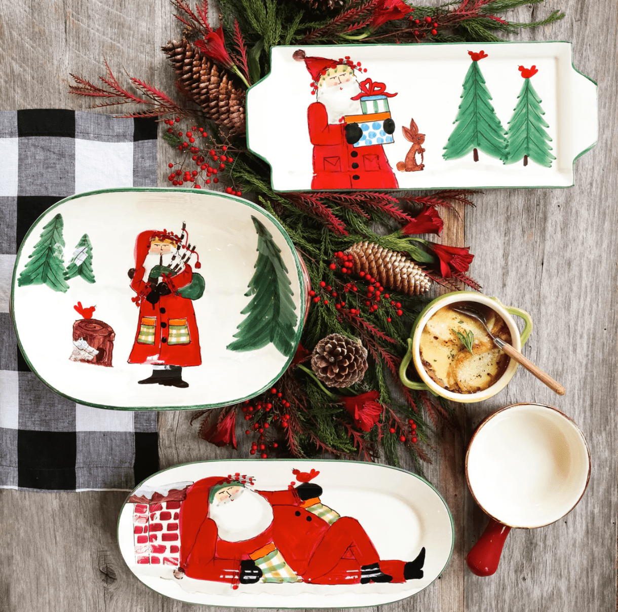 Vietri - Old St. Nick Small Oval Platter - Findlay Rowe Designs