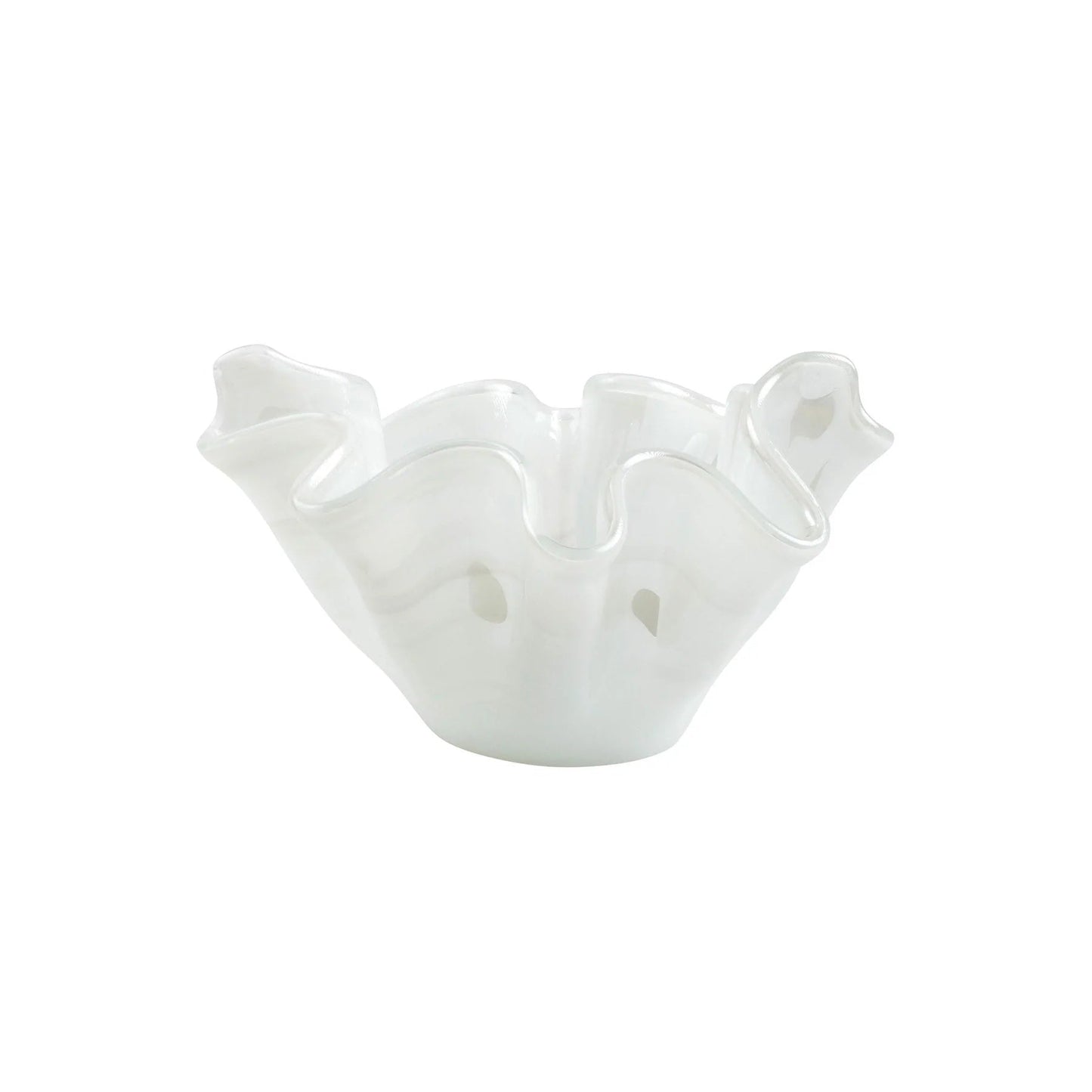 Vietri - Onda Glass White Medium Bowl - Findlay Rowe Designs