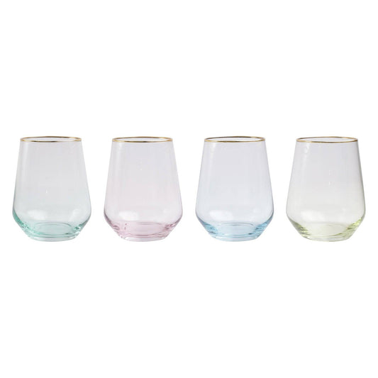Vietri - Stemless Wine - Rainbow - Findlay Rowe Designs