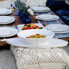 VIETRI MELAMINE LASTRA WHITE SHALLOW SERVING BOWL - Findlay Rowe Designs