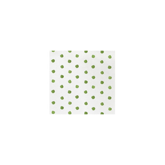 Vietri - Papersoft Napkins Dot Cocktail Napkins - Green - Findlay Rowe Designs