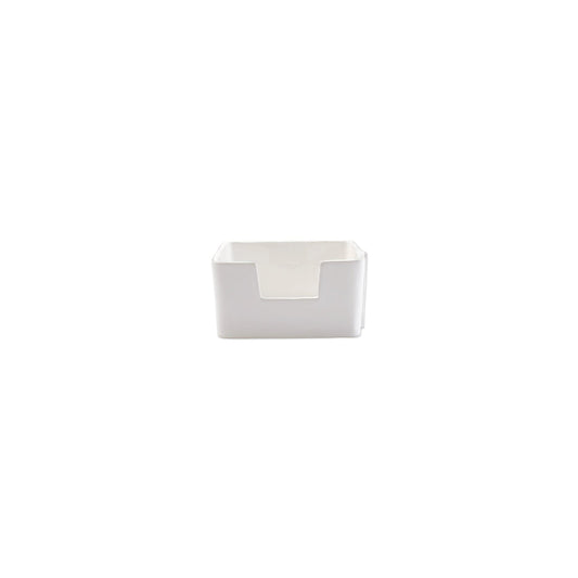 Vietri - Melamine Lastra Cocktail Napkin Holder - White - Findlay Rowe Designs