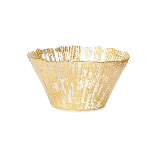Vietri - Rufolo Glass Gold Deep Bowl - Small - Findlay Rowe Designs