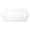 Vietri - Lastra Handled Rectangular Platter - White - Findlay Rowe Designs