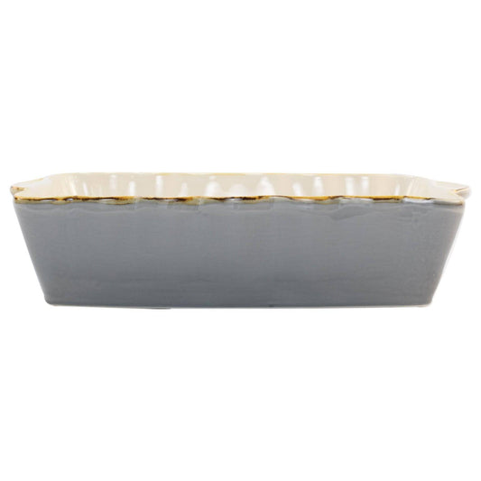 VIETRI - ITALIAN BAKERS LARGE RECTANGULAR BAKER - GRAY - Findlay Rowe Designs