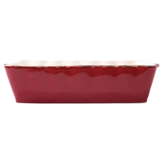 Vietri - ITALIAN BAKERS LARGE RECTANGULAR BAKER - Red - Findlay Rowe Designs